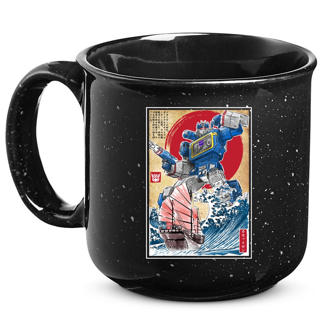 Retro Japanese Robot Soundwave Art 15oz Campfire Ceramic Mug