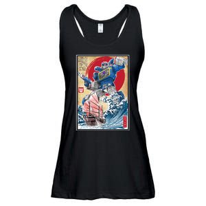 Retro Japanese Robot Soundwave Art Ladies Essential Flowy Tank