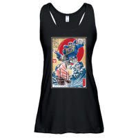 Retro Japanese Robot Soundwave Art Ladies Essential Flowy Tank