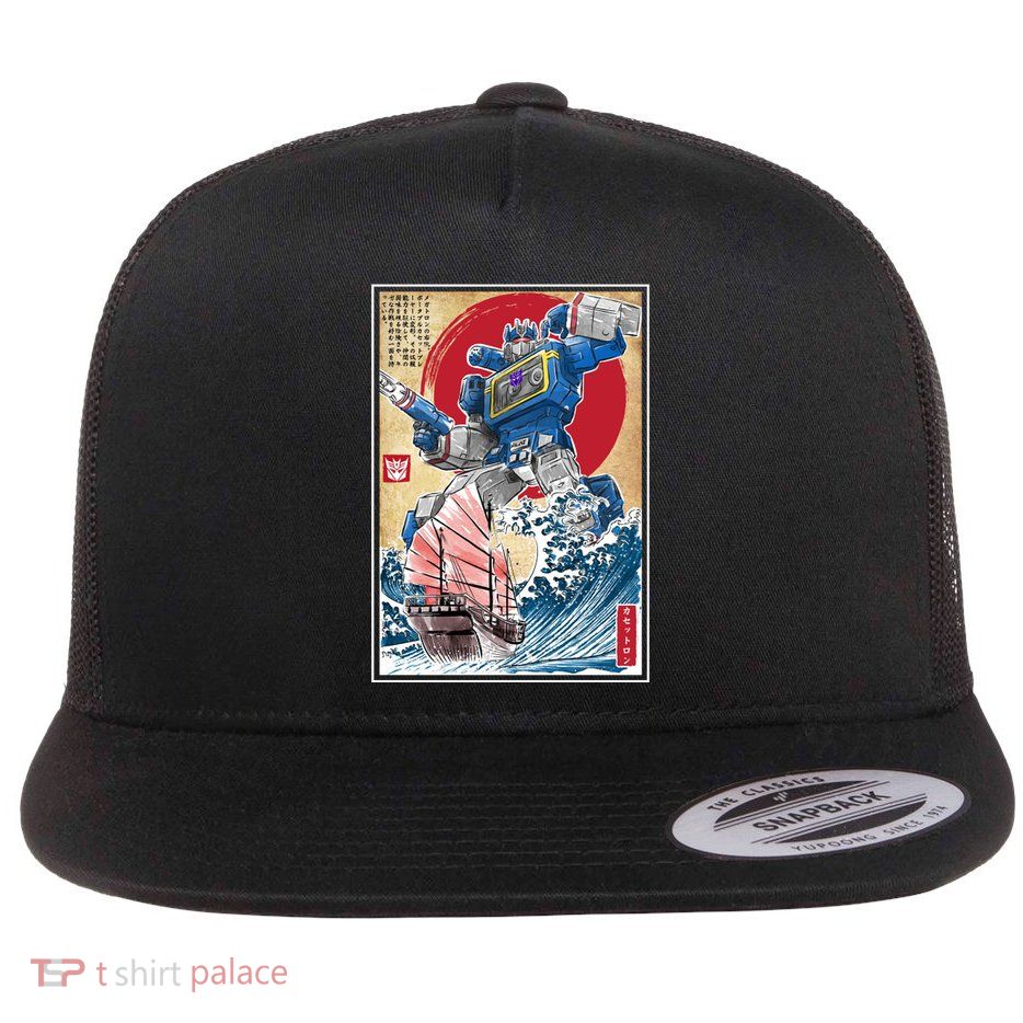 Retro Japanese Robot Soundwave Art Flatbill Hat