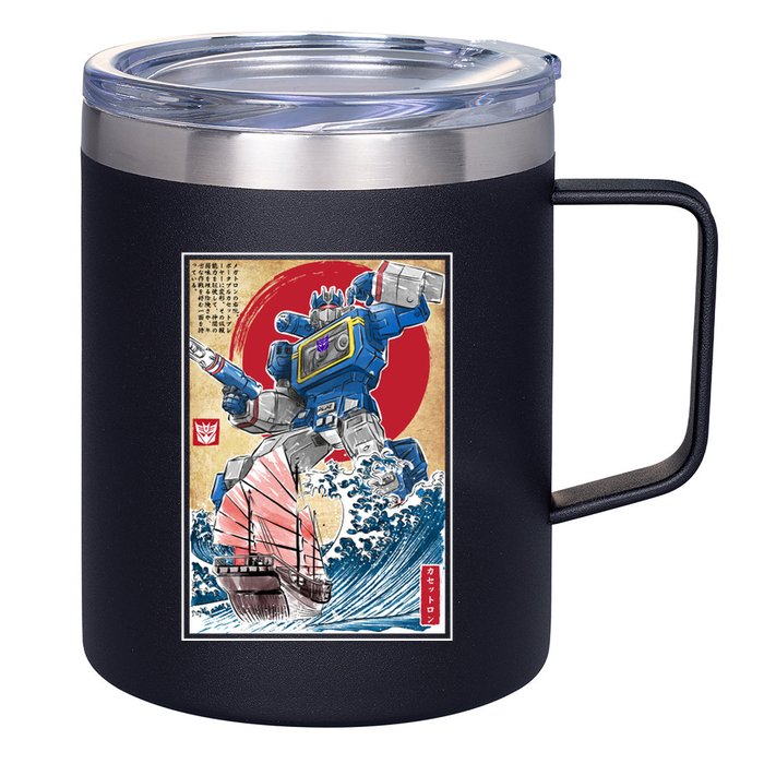 Retro Japanese Robot Soundwave Art 12oz Stainless Steel Coffee Mug