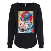 Retro Japanese Robot Soundwave Art Womens California Wash Sweatshirt