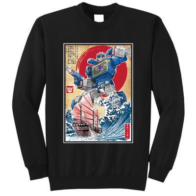 Retro Japanese Robot Soundwave Art Tall Sweatshirt