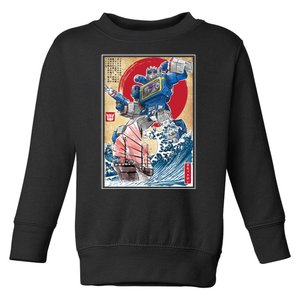 Retro Japanese Robot Soundwave Art Toddler Sweatshirt