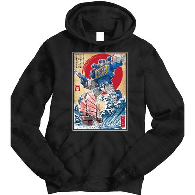 Retro Japanese Robot Soundwave Art Tie Dye Hoodie