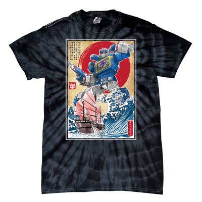 Retro Japanese Robot Soundwave Art Tie-Dye T-Shirt