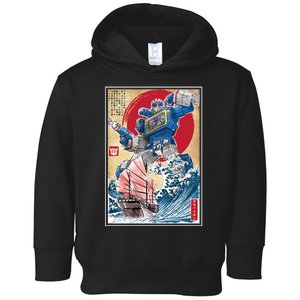 Retro Japanese Robot Soundwave Art Toddler Hoodie