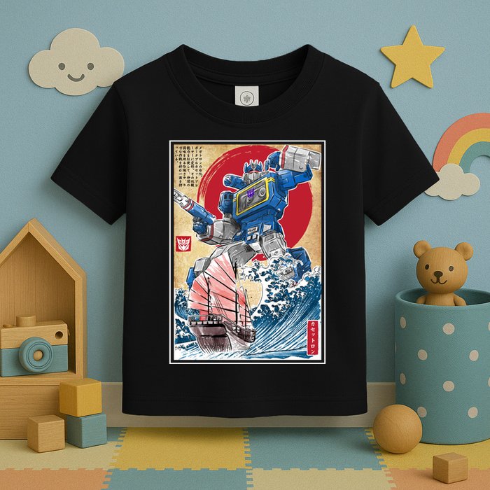 Retro Japanese Robot Soundwave Art Toddler T-Shirt