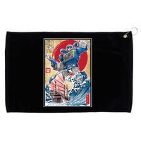 Retro Japanese Robot Soundwave Art Grommeted Golf Towel