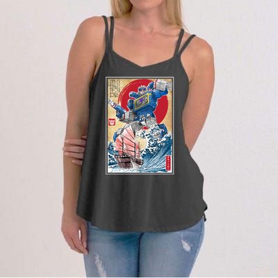 Retro Japanese Robot Soundwave Art Women's Strappy Tank