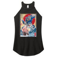 Retro Japanese Robot Soundwave Art Women's Perfect Tri Rocker Tank