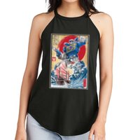 Retro Japanese Robot Soundwave Art Women's Perfect Tri Rocker Tank