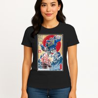Retro Japanese Robot Soundwave Art Womens T-Shirt