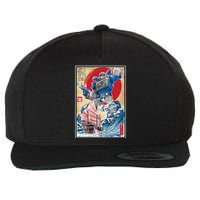 Retro Japanese Robot Soundwave Art Wool Snapback Cap