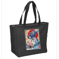 Retro Japanese Robot Soundwave Art Zip Tote Bag