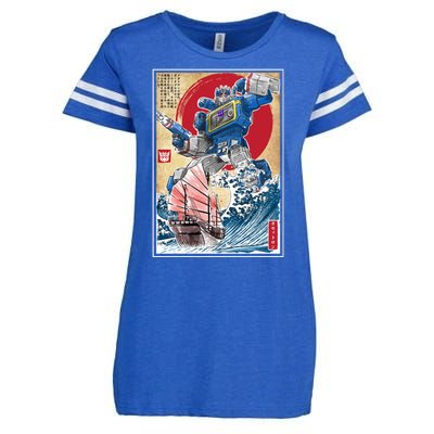 Retro Japanese Robot Soundwave Art Enza Ladies Jersey Football T-Shirt