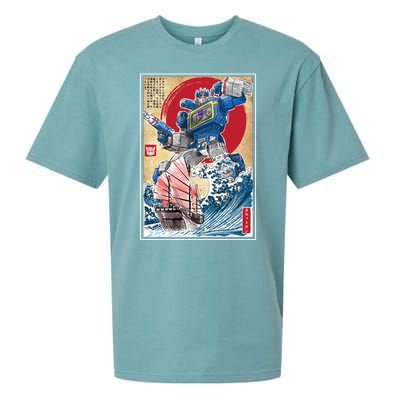 Retro Japanese Robot Soundwave Art Sueded Cloud Jersey T-Shirt