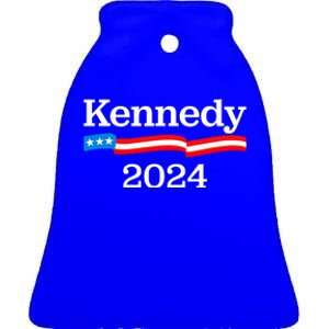 RFK Jr Robert F Kennedy Jr For President 2024 Ceramic Bell Ornament