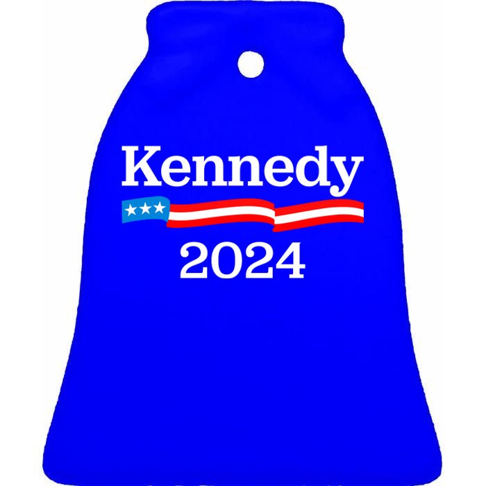 RFK Jr Robert F Kennedy Jr For President 2024 Ceramic Bell Ornament