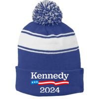 RFK Jr Robert F Kennedy Jr For President 2024 Stripe Pom Pom Beanie