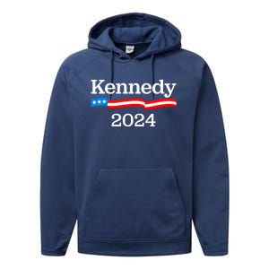 RFK Jr Robert F Kennedy Jr For President 2024 Performance Fleece Hoodie