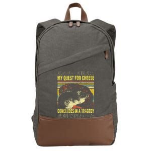 Retro Japanese Rat Cotton Canvas Backpack