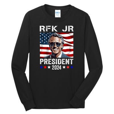 RFK Jr Robert F Kennedy For President 2024 Tall Long Sleeve T-Shirt