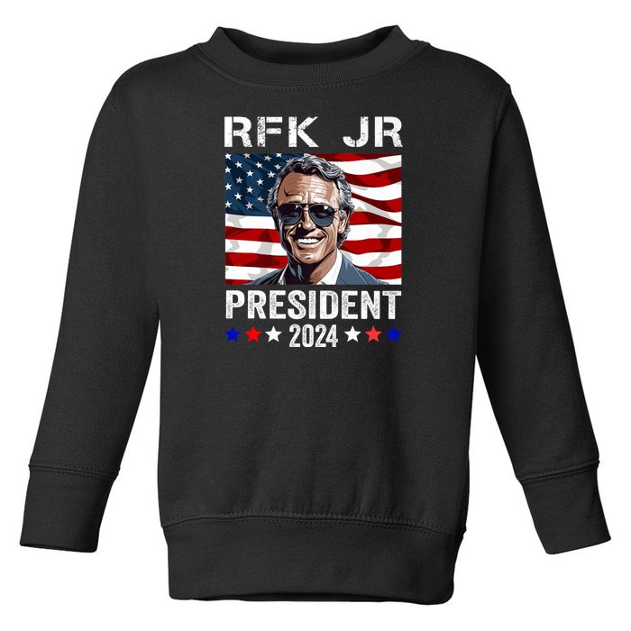 RFK Jr Robert F Kennedy For President 2024 Toddler Sweatshirt