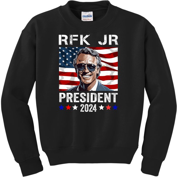 RFK Jr Robert F Kennedy For President 2024 Kids Sweatshirt