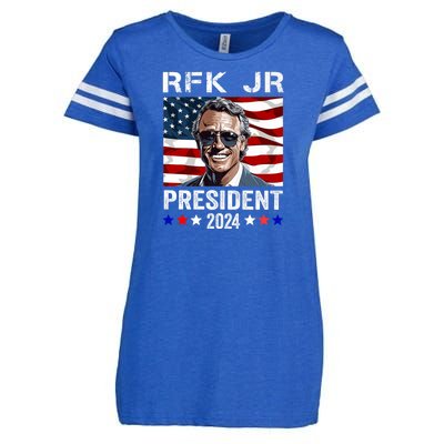 RFK Jr Robert F Kennedy For President 2024 Enza Ladies Jersey Football T-Shirt