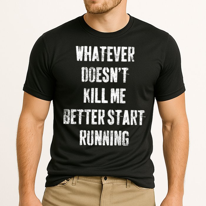 Running Jogging Runner Marathon Gift Cooling Performance Crew T-Shirt