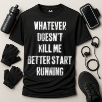 Running Jogging Runner Marathon Gift Cooling Performance Crew T-Shirt