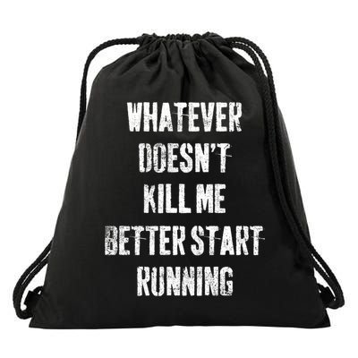Running Jogging Runner Marathon Gift Drawstring Bag