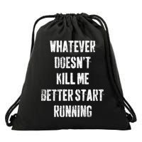 Running Jogging Runner Marathon Gift Drawstring Bag