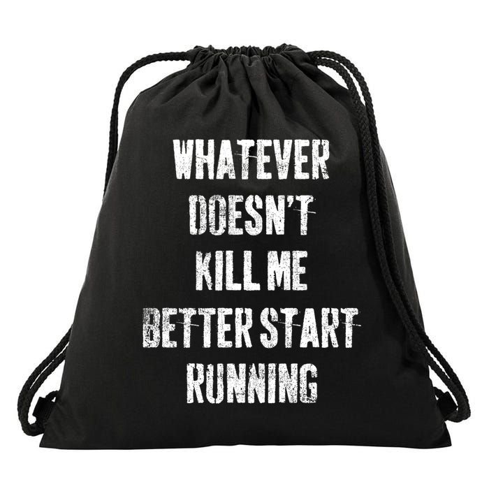 Running Jogging Runner Marathon Gift Drawstring Bag