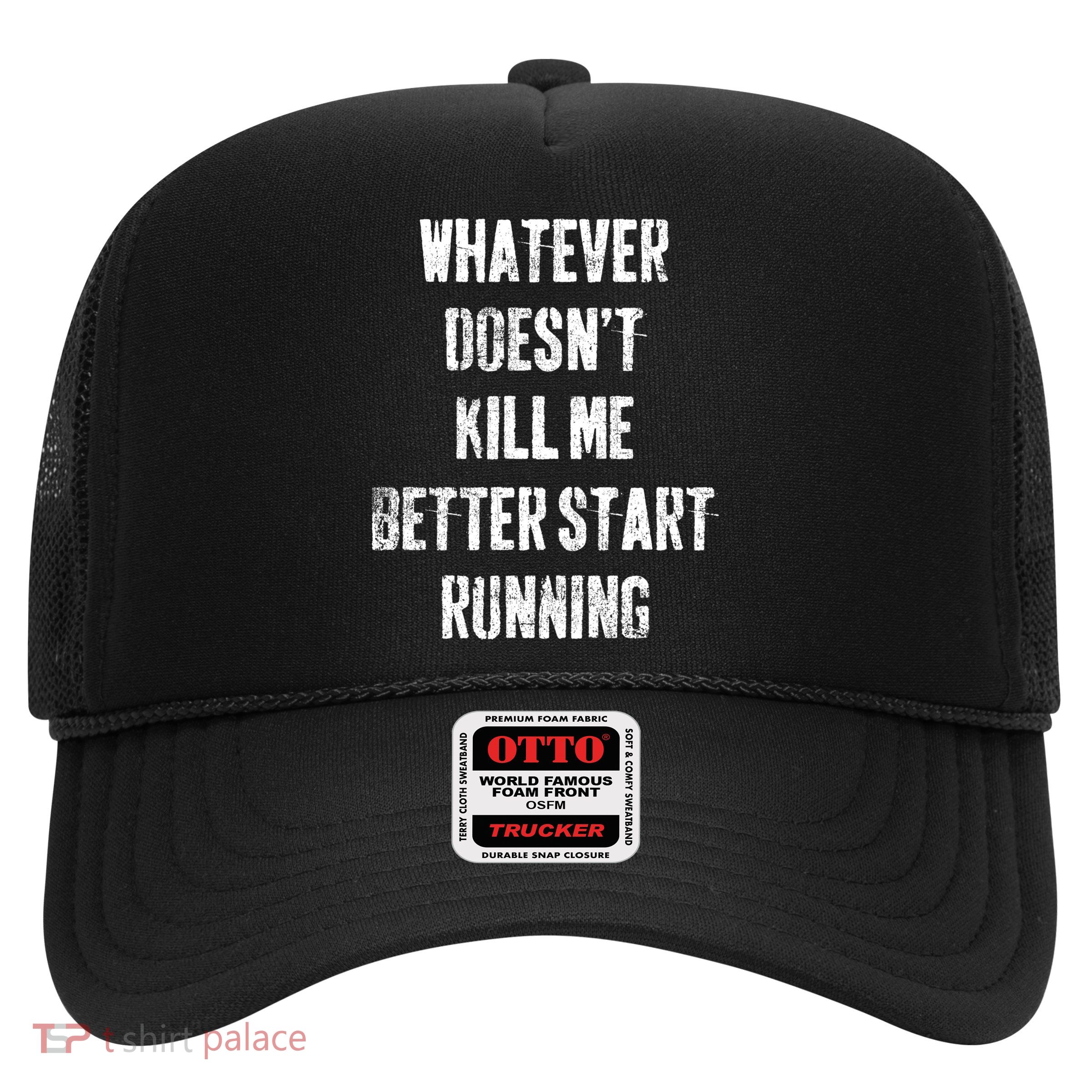 Running Jogging Runner Marathon Gift Trucker Hat