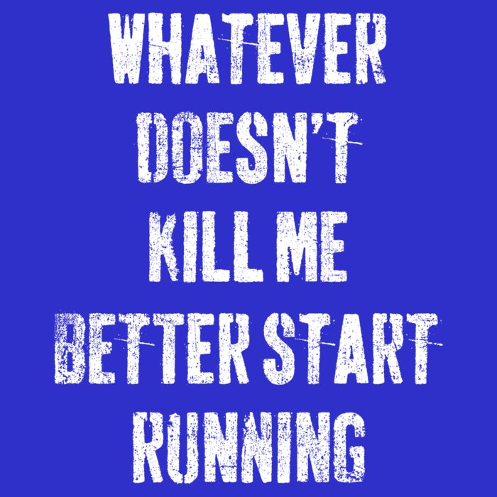 Running Jogging Runner Marathon Gift Zip Tote Bag