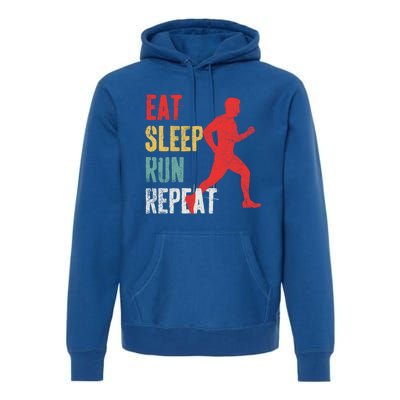 Running Jogging Runner Marathon Gift Premium Hoodie