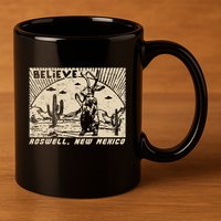 Roswell Jackalope 11oz C Handle Ceramic Mug