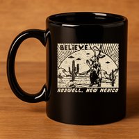 Roswell Jackalope 11oz C Handle Ceramic Mug