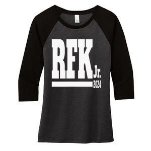 Rfk Jr. Robert F. Kennedy 2024 Women's Tri-Blend 3/4-Sleeve Raglan Shirt