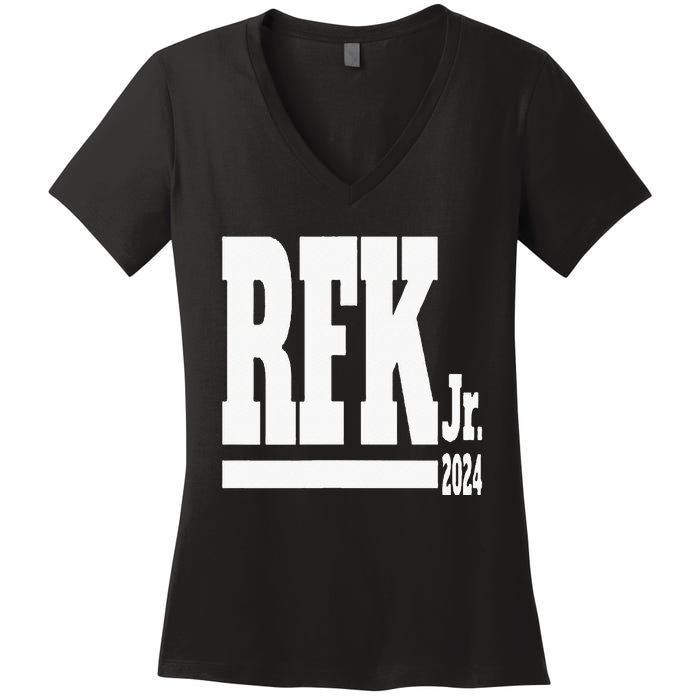 Rfk Jr. Robert F. Kennedy 2024 Women's V-Neck T-Shirt