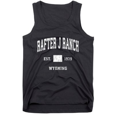Rafter J Ranch Wyoming Wy Vintage Athletic Sports Tank Top