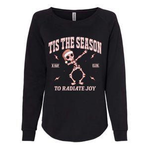 Radiate Joy Rad Tech Radiologist Christmas Xray Skeleton Womens California Wash Sweatshirt