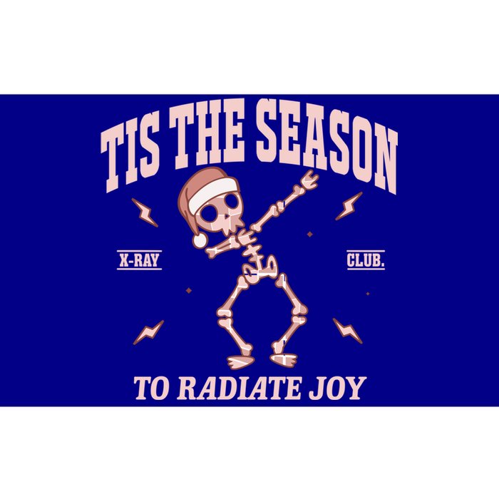 Radiate Joy Rad Tech Radiologist Christmas Xray Skeleton Bumper Sticker