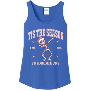 Radiate Joy Rad Tech Radiologist Christmas Xray Skeleton Ladies Essential Tank