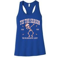 Radiate Joy Rad Tech Radiologist Christmas Xray Skeleton Women's Racerback Tank