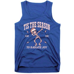 Radiate Joy Rad Tech Radiologist Christmas Xray Skeleton Tank Top