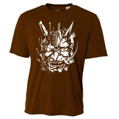 Retro Japanese Samurai Cooling Performance Crew T-Shirt