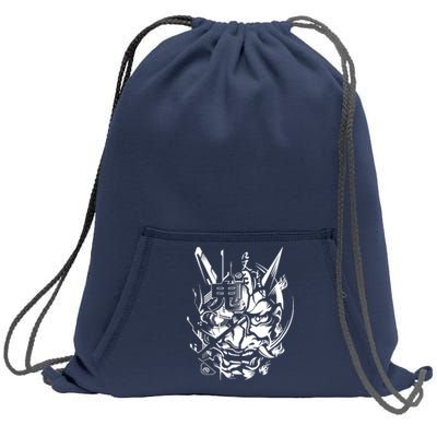 Retro Japanese Samurai Sweatshirt Cinch Pack Bag